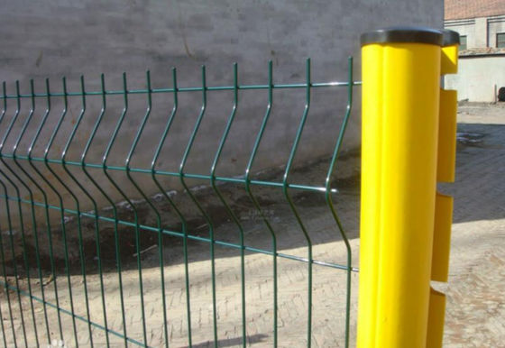 3D Curved Welded Garden Fence , L3m Decorative Welded Wire Fence Panels