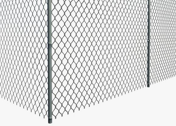 Diamond Wire Mesh Portable 1.0mm Chain Link Galvanized Fence 0.5m Height