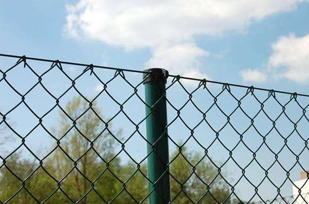 10x10cm Hole Size 1.5mm Iron Chain Link Fence Galvanized Pvc Coated